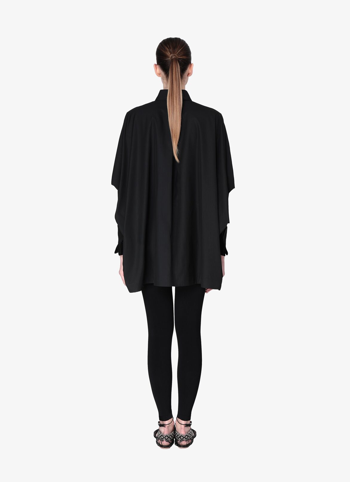 SHIRT POPELINE JAPONAISE BLACK ALAÏA BLACK  SHIRT POPELINE JAPONAISE BLACK